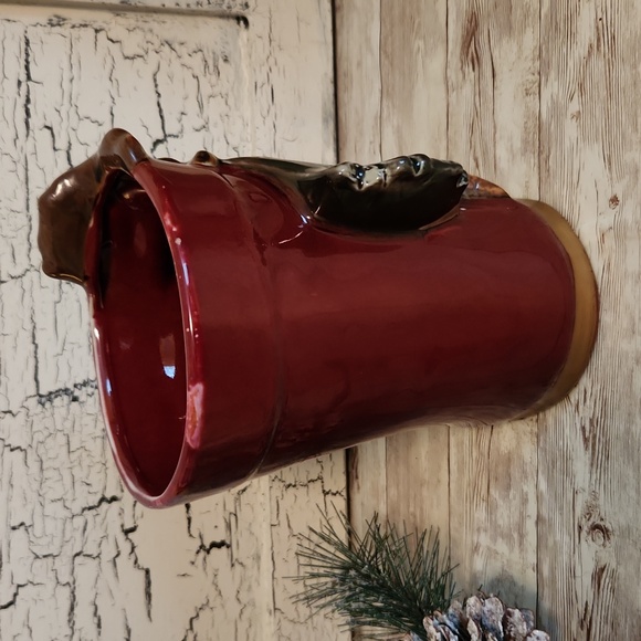 Vintage Ceramic Christmas Santa Boot Vase Planter - Picture 6 of 9